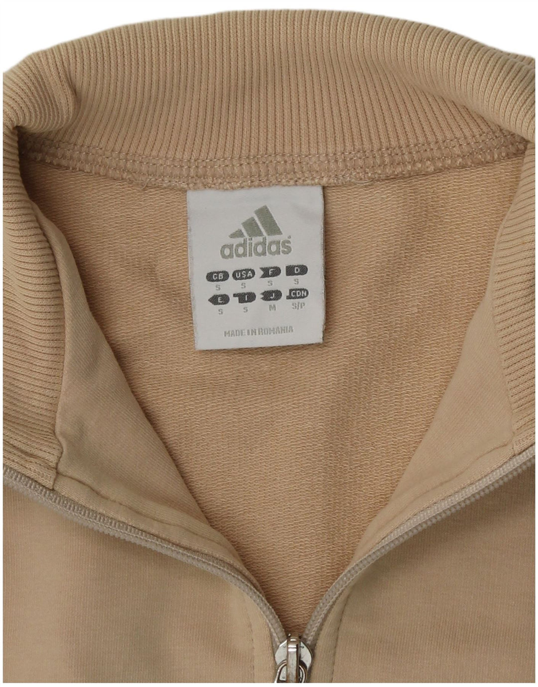 Adidas Veste de survêtement pour femme UK 10 Petit Beige