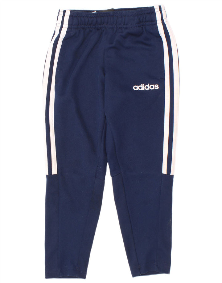 Pantalon de survêtement Adidas Climalite garçon 3-4 ans bleu marine polyester