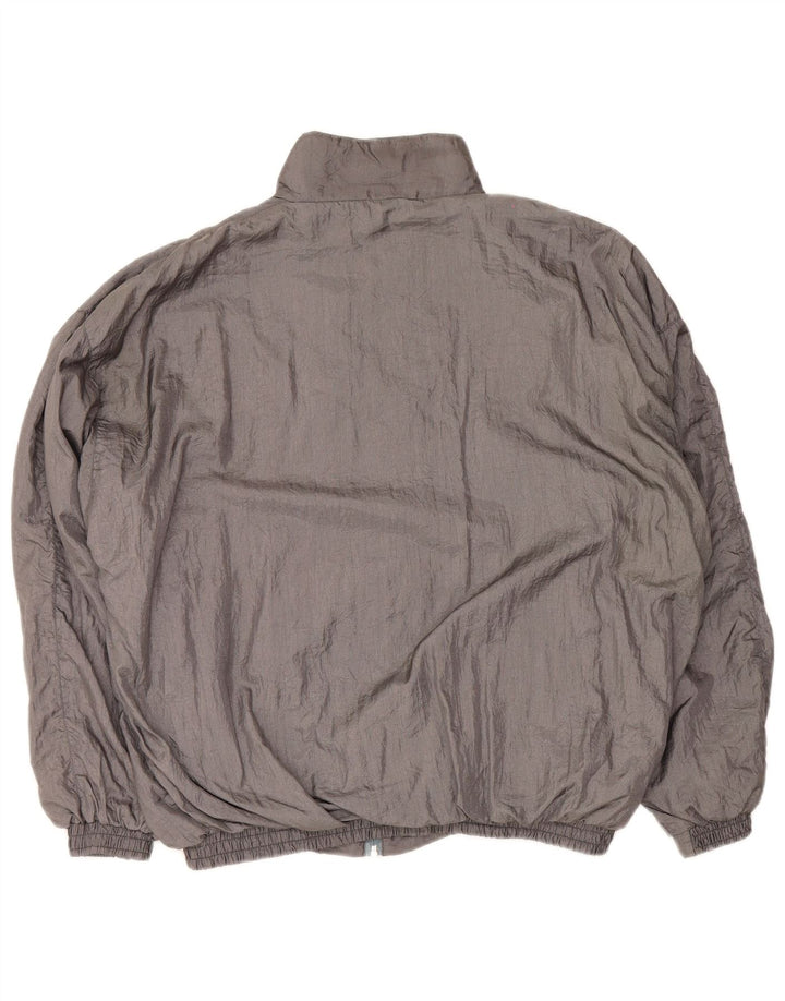 Vintage Veste de survêtement pour homme 2XL Gris Colourblock
