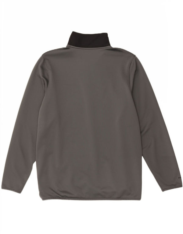 Under Armour Sweat-shirt à col zippé pour homme Small Gris Colorblock Sports