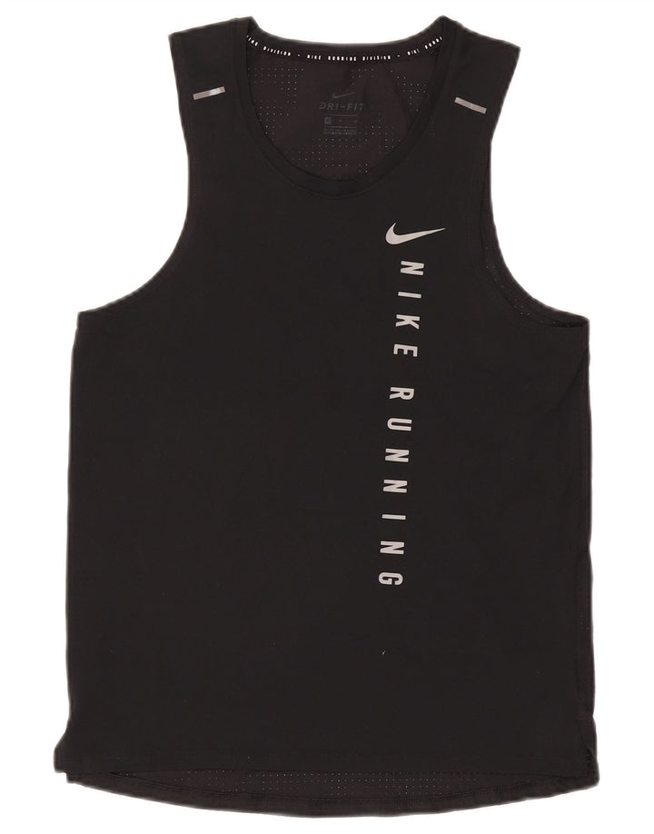 Nike Hommes Dri Fit Graphic Débardeur Petit Noir Polyester