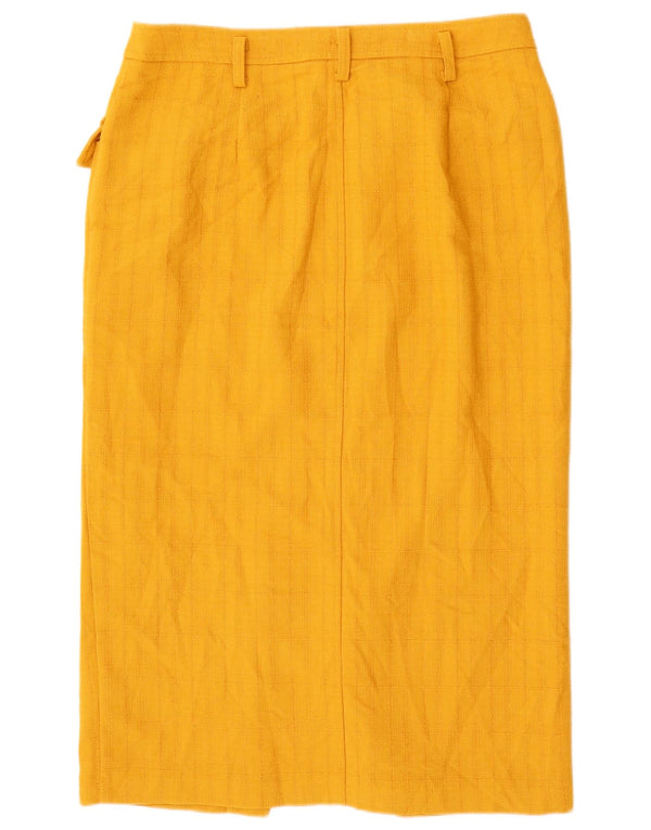 Marks & Spencer Jupe cargo pour femme UK 14 Large W34 Jaune Polyester