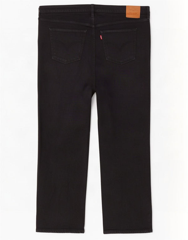 Levi's Jean droit taille haute Ribcage pour femme US 20 3XL W40 L27 Noir