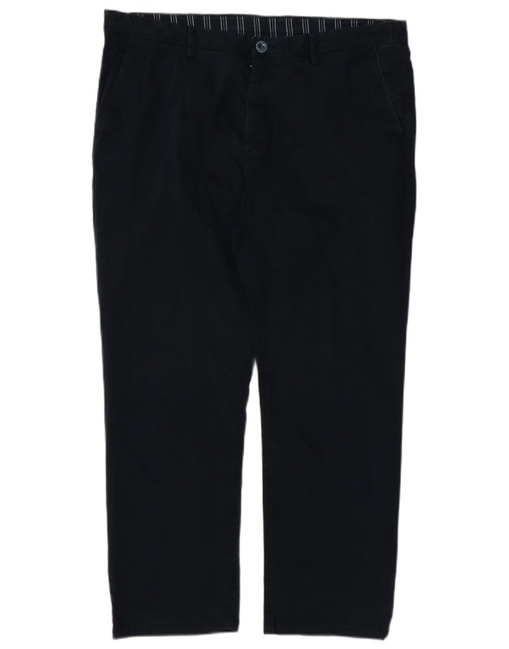 MASSIMO DUTTI Pantalon Chino Droit Homme EU 46 XL W36 L27 Bleu Marine