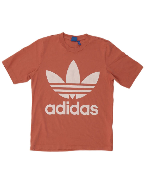 Adidas T-shirt graphique pour homme en coton rose petit