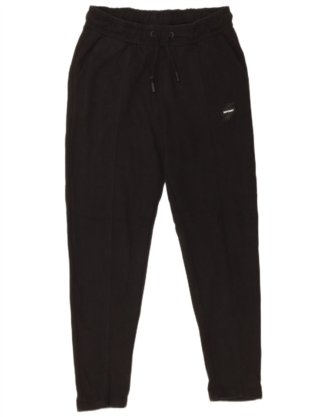Superdry Pantalon De Survêtement Femme UK 10 Small Noir