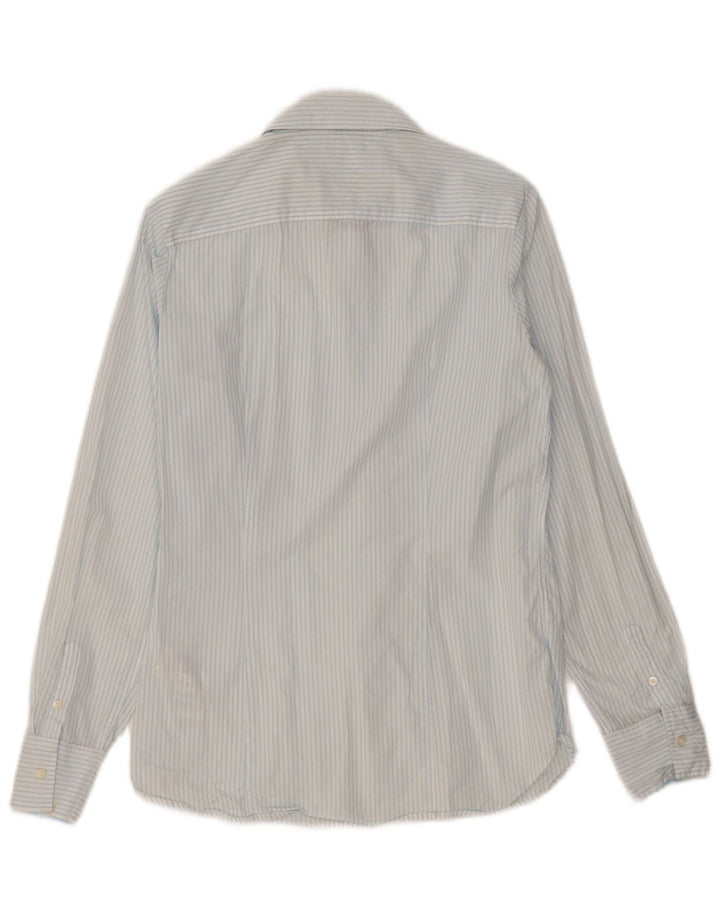Tommy Hilfiger Chemise Femme US 8 Coton Bleu Moyen à Fines Rayures