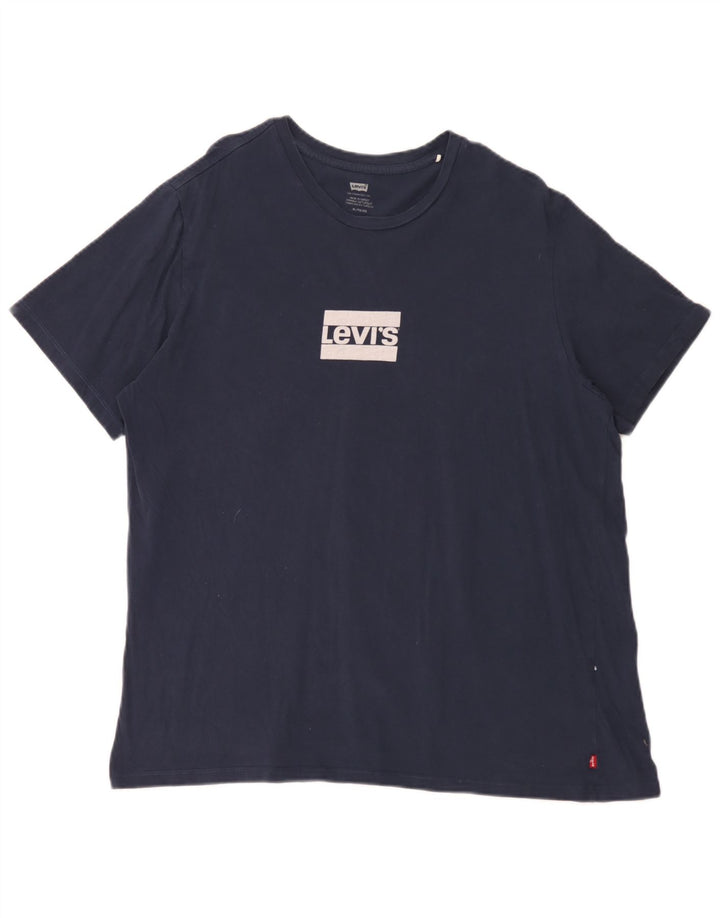 Levi's T-Shirt Graphique Homme XL Bleu Marine