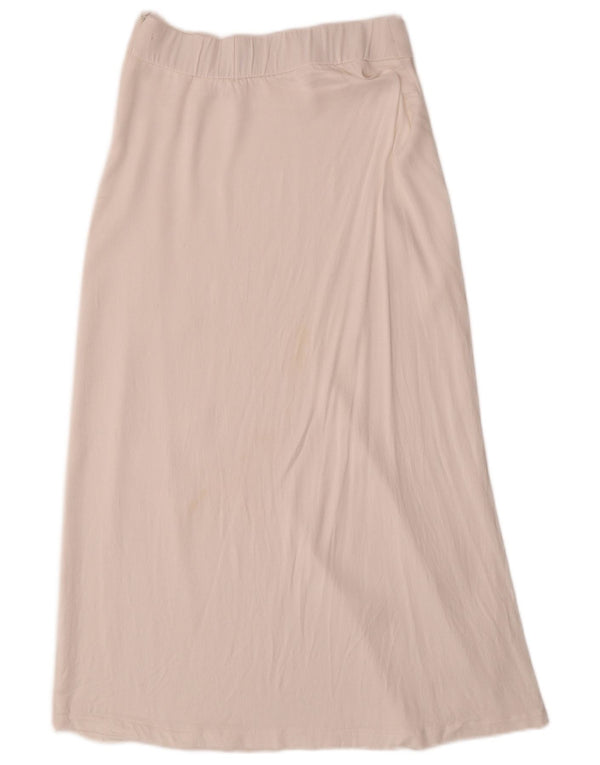 Zara Femme Jupe Midi Taille Haute Petit W26 Blanc