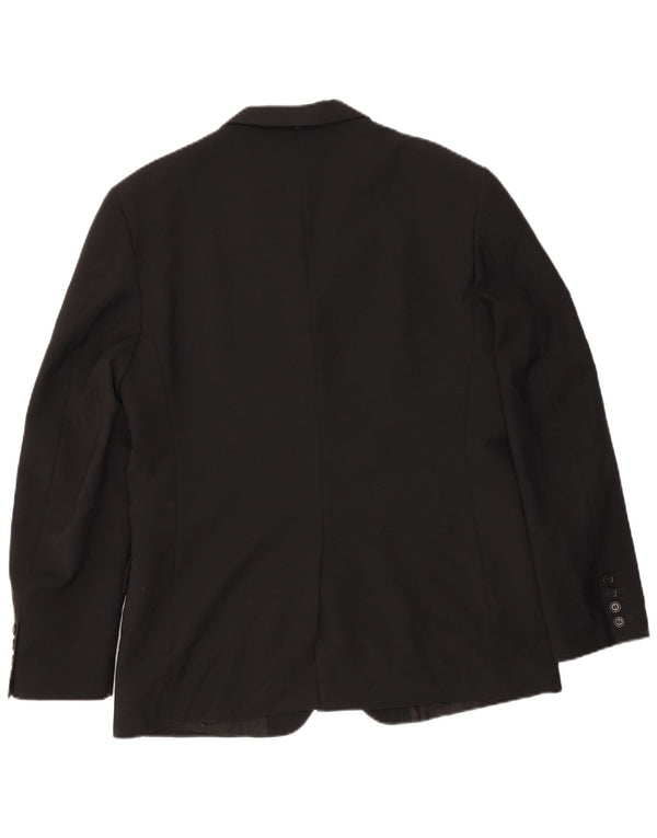 Sisley Veste Blazer 3 Boutons Homme IT 50 Large Noir Polyester