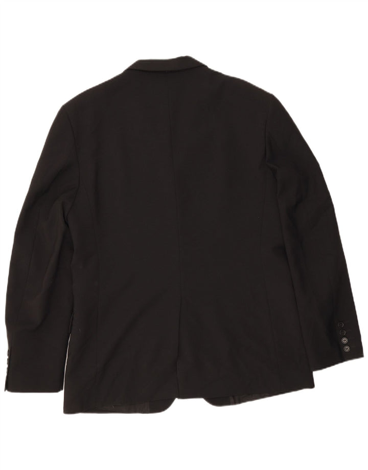 Sisley Veste Blazer 3 Boutons Homme IT 50 Large Noir Polyester