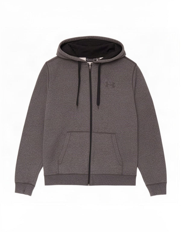 Under Armour Pull à capuche Cold Gear Zip homme grand gris coton