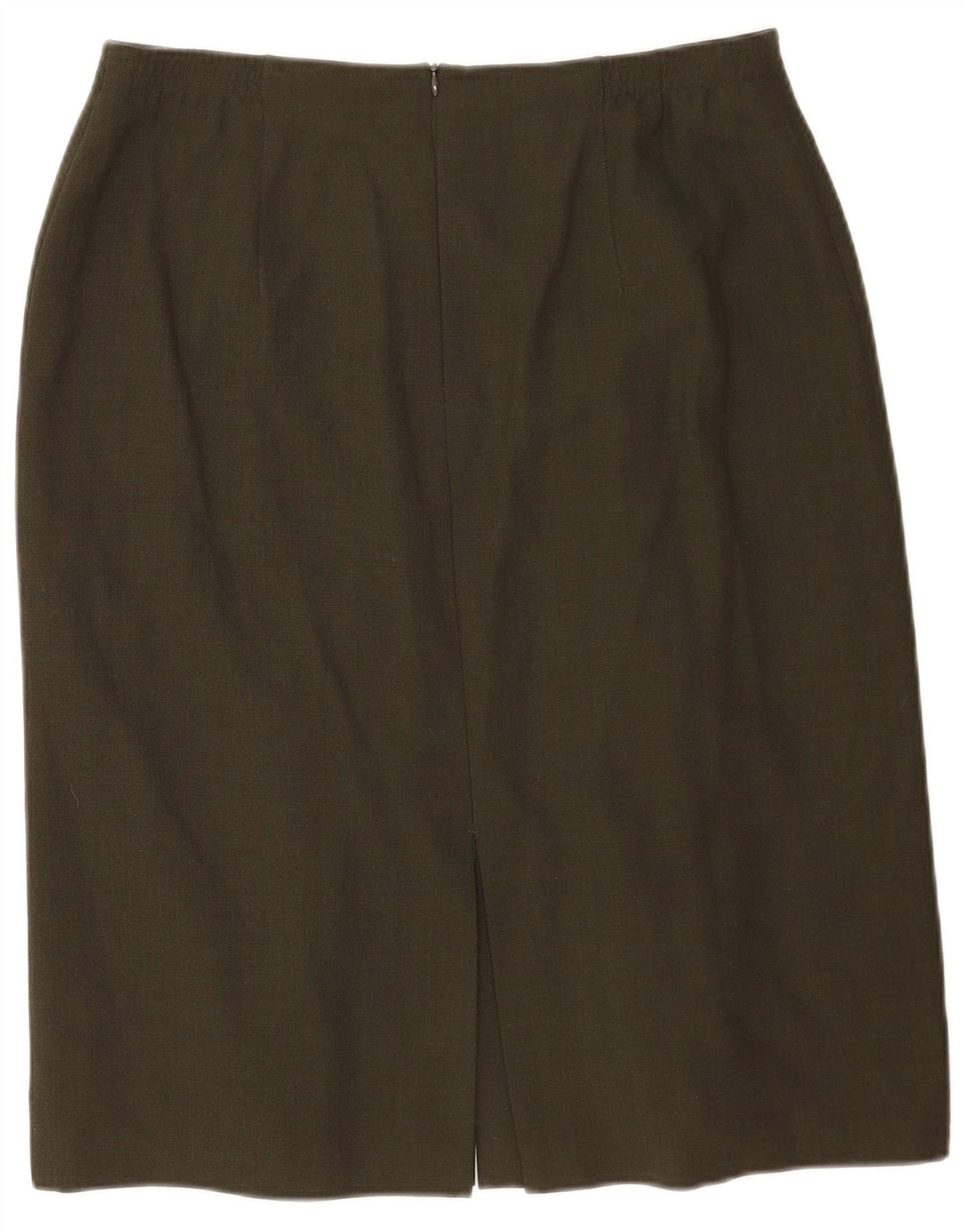 ARA Jupe Droite Femme UK 18 XL W34 Kaki Polyester