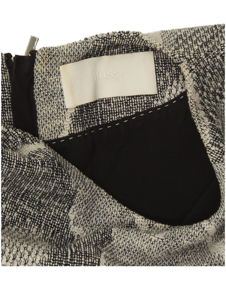 Hugo Boss Robe fourreau pour femme UK 12 Gris moyen floral