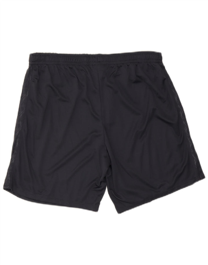 UMBRO Short de Sport Homme 2XL Bleu Marine Géométrique Polyester