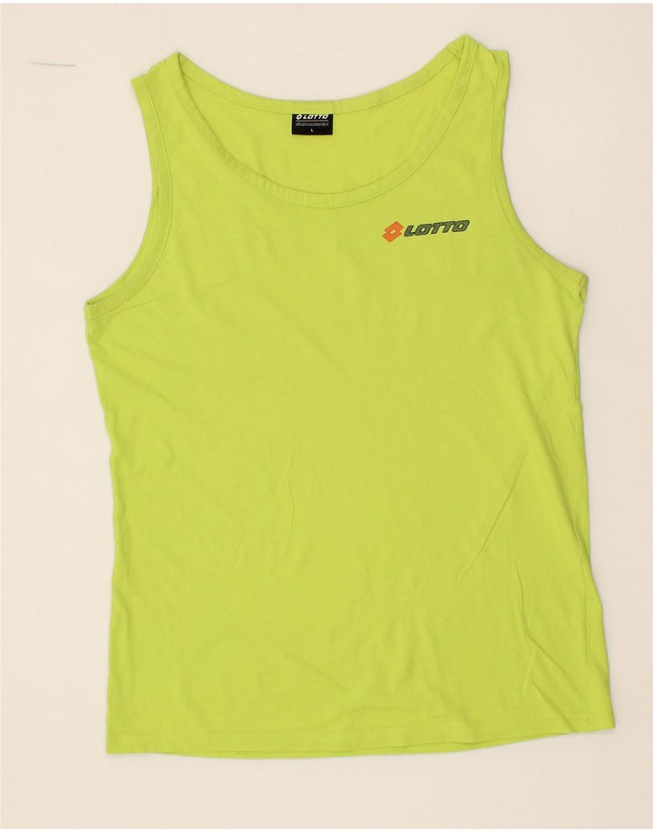 LOTTO Boys Vest Top 13-14 Years Large Yellow Vintage Lotto and Second-Hand Lotto from Messina Hembry 