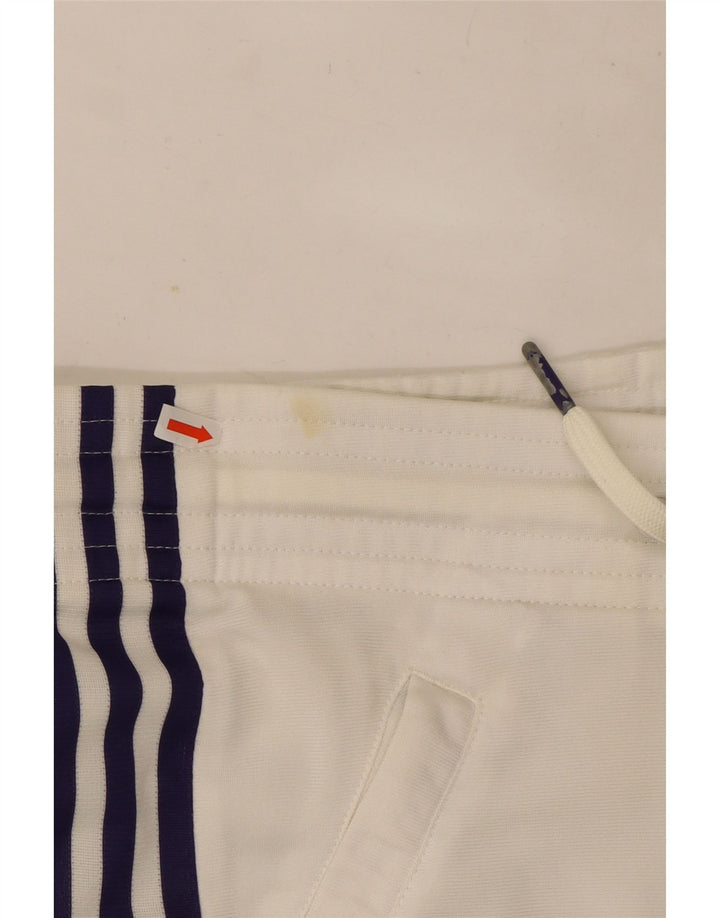 Adidas Pantalon de survêtement pour femme EU 42 Large Blanc Polyester