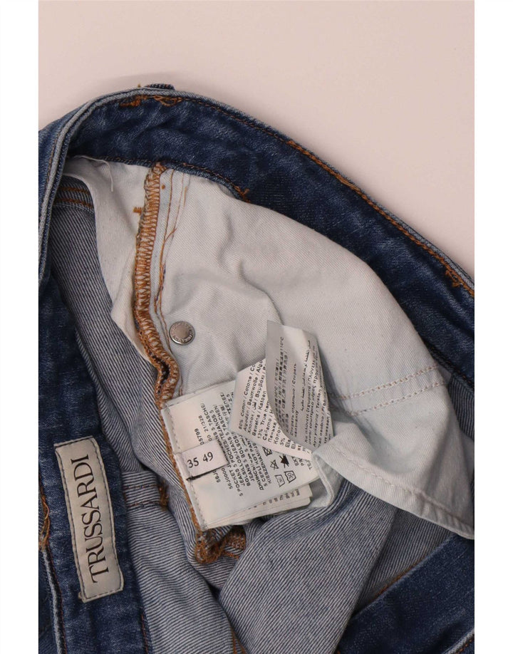 Trussardi Jean Droit W35 L26 Bleu Coton Femme