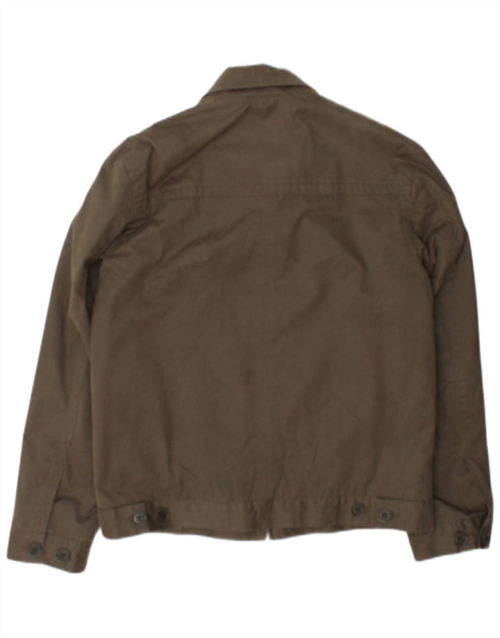 Ted Baker Veste Bomber Homme Taille 3 Coton Kaki Moyen