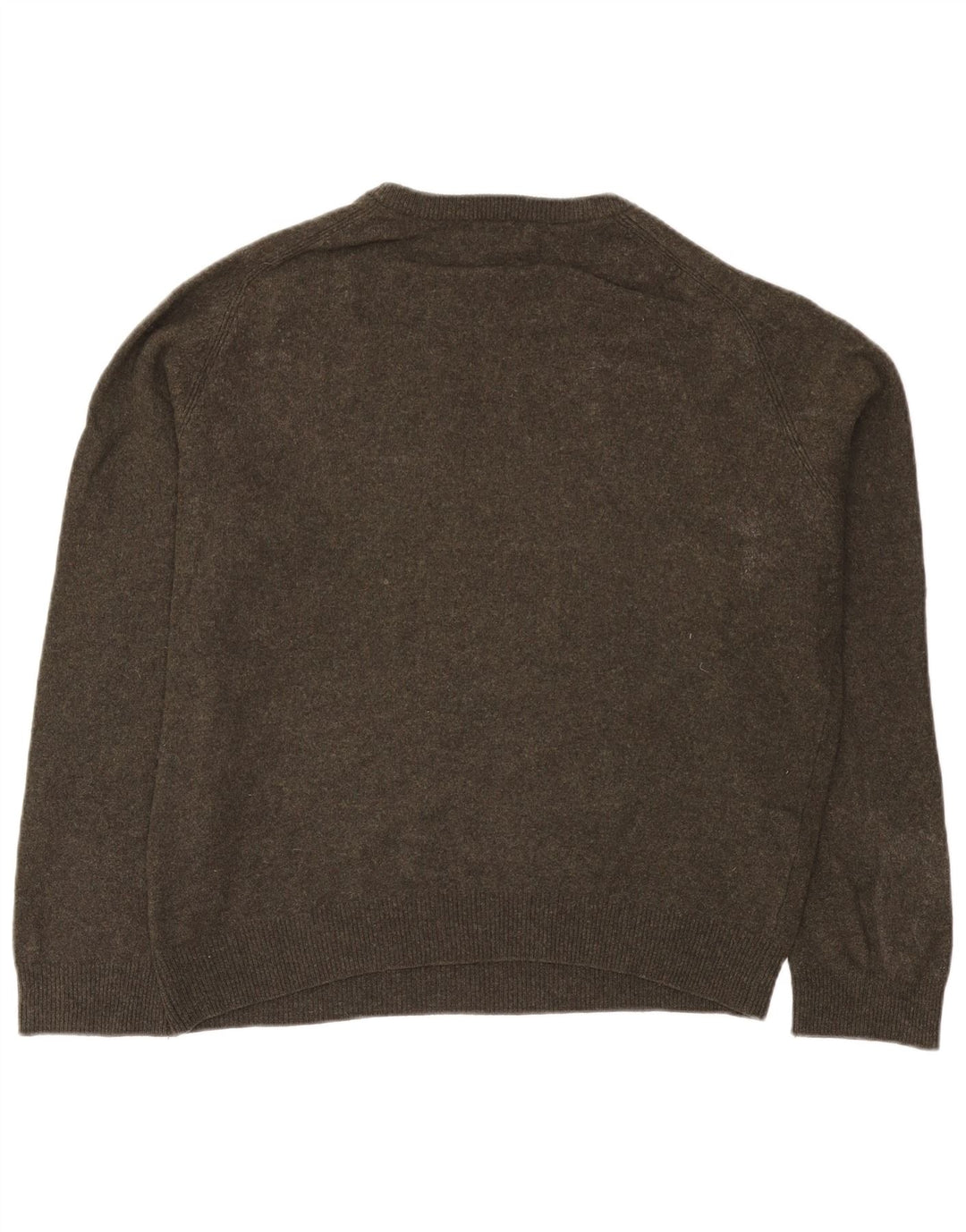 Marks & Spencer Pull à col rond pour homme 2XL Laine kaki