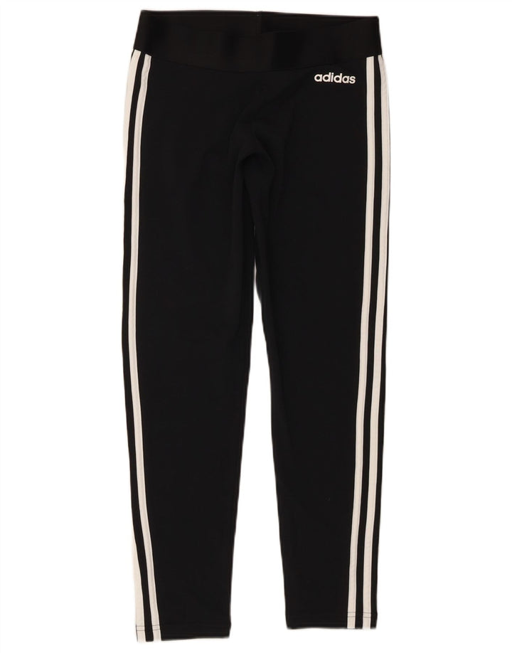 ADIDAS Leggings Femme UK 8/10 Petit Noir