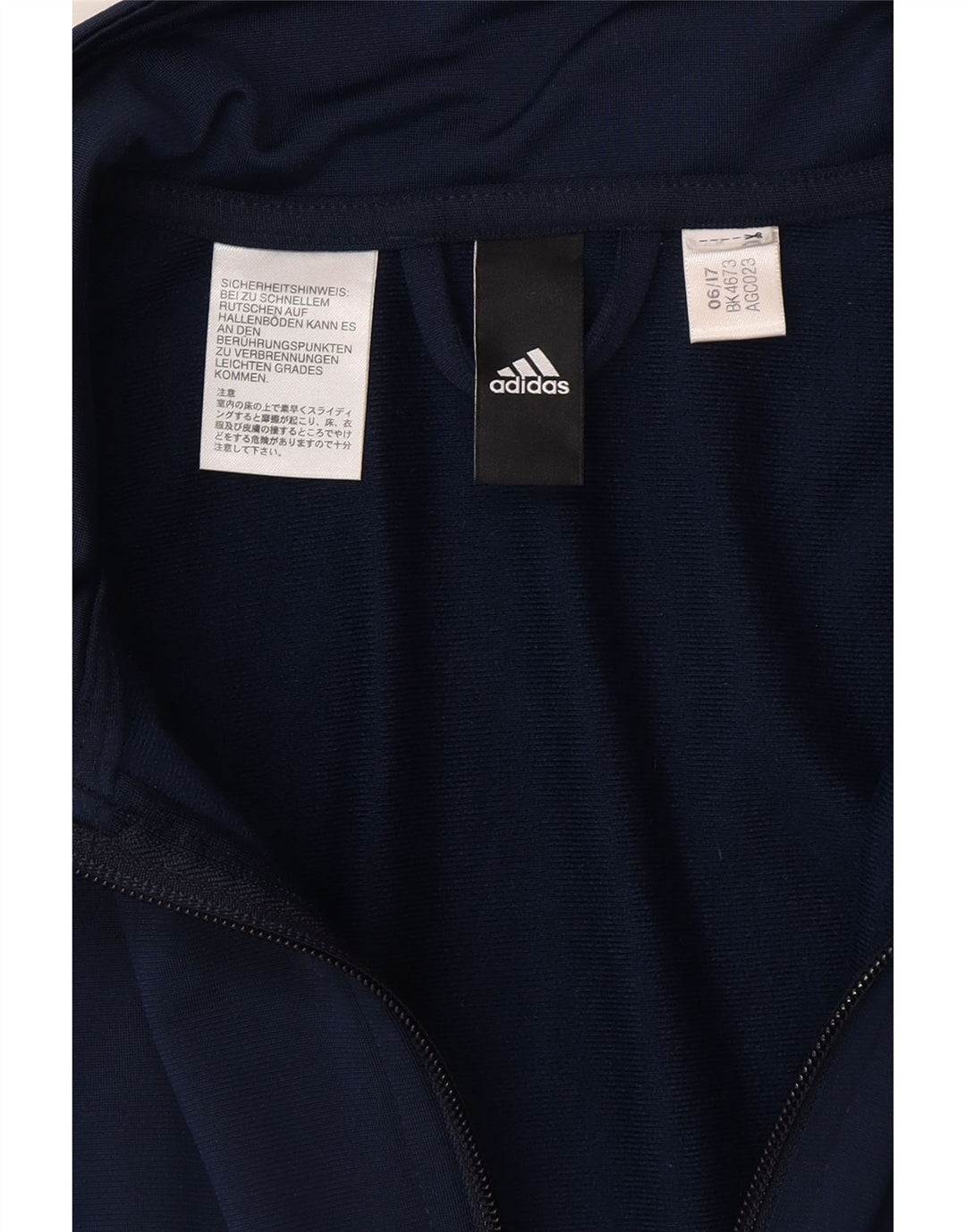 ADIDAS Veste de survêtement pour femme UK 14 Bleu marine moyen