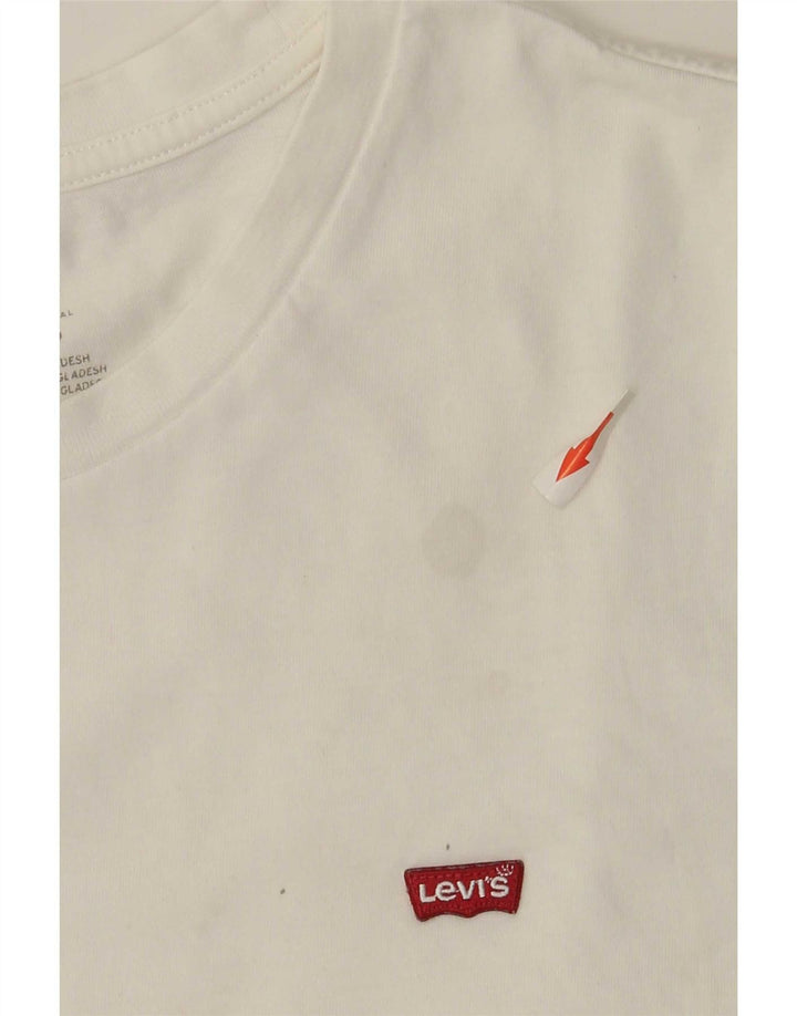 Levi's Tee-Shirt Standard Homme Blanc Large Coton