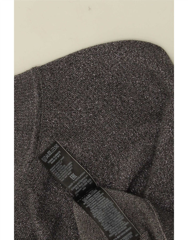 Marks & Spencer Pull col roulé pour femme UK 14 Gris moyen moucheté