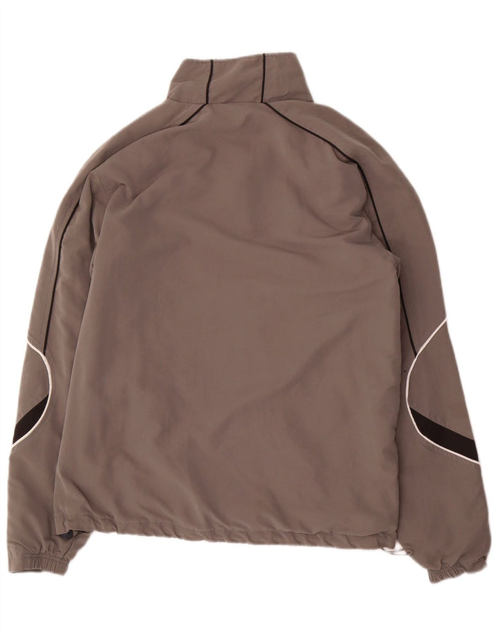 Asics Veste de survêtement pour homme Large Gris Colorblock Polyester