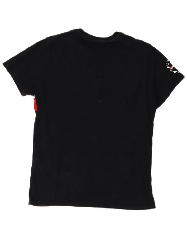 Superdry T-shirt graphique pour homme en coton color block grand noir