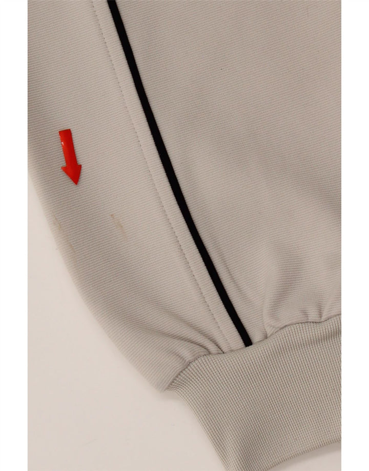 Kappa Veste de survêtement pour homme Taille L Gris Colorblock Polyester