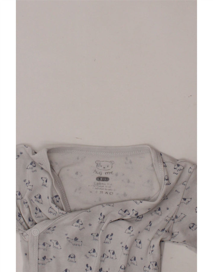 VINTAGE Body graphique bébé garçon 0-3 mois blanc