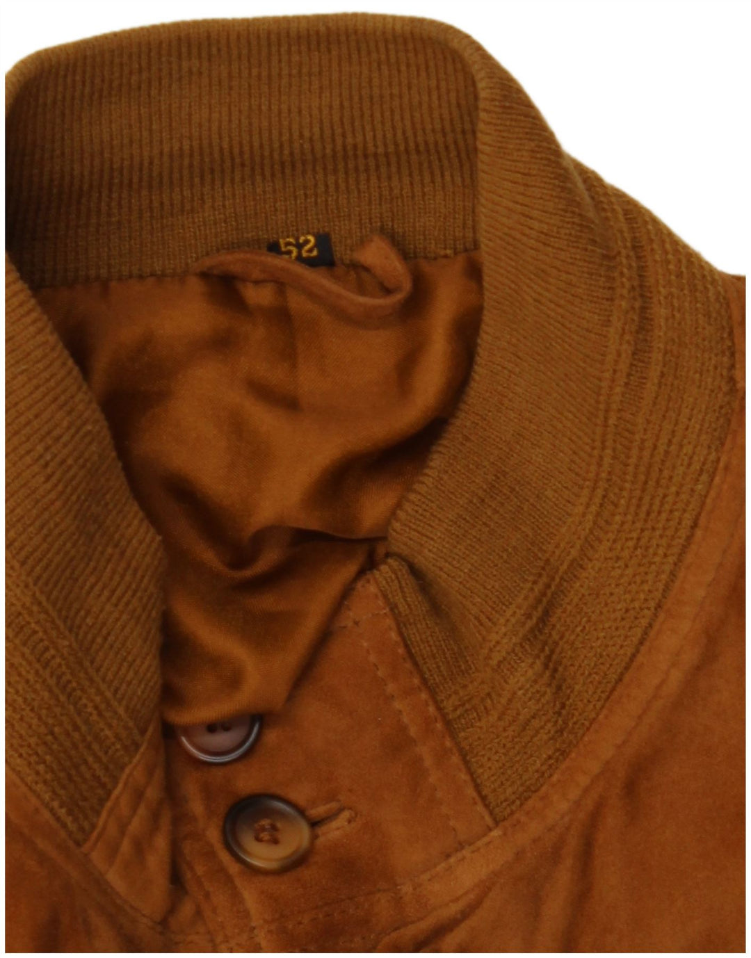 VINTAGE Veste Bomber En Daim Homme IT 52 XL Marron