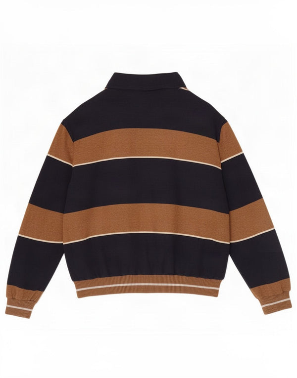 AUSTRALIAN L'ALPINA Pull Cardigan Homme IT 56 2XL Bleu Marine Rayé