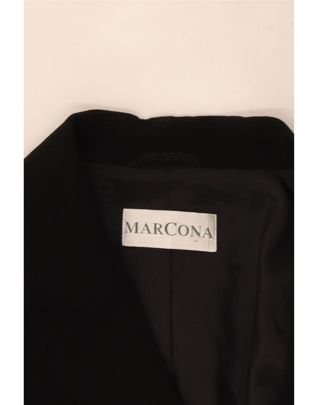 Marcona Veste Blazer 3 Boutons Femme UK 16 Large Noir Polyester