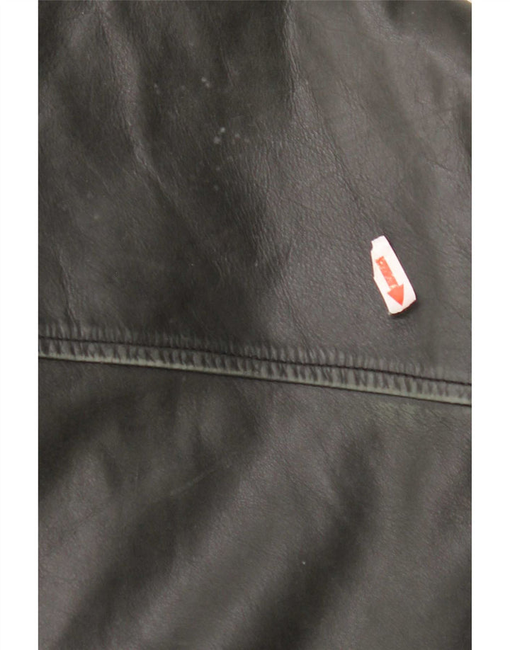 MONTANA Veste en cuir pour homme UK 44 2XL Noir