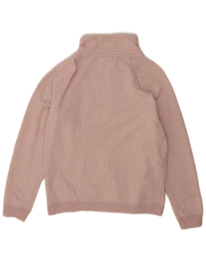 Nike Sweat-shirt surdimensionné à col zippé pour femme UK 14 Rose moyen moucheté