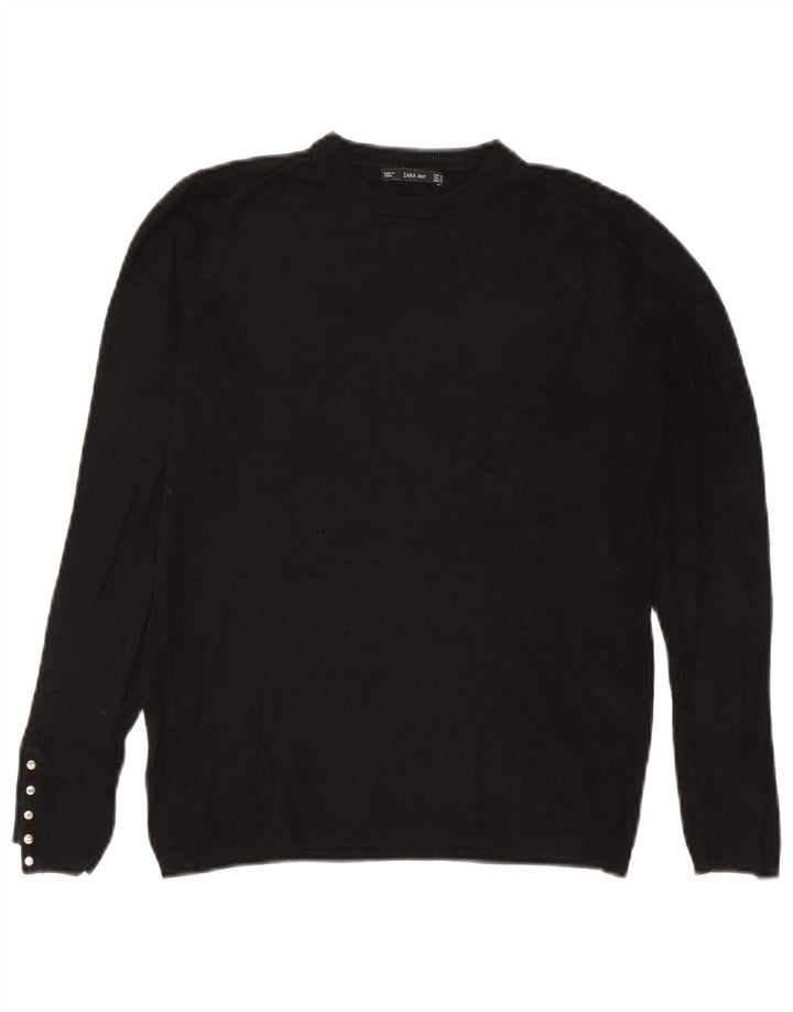 Zara Pull ras du cou pour femme UK 12 Noir moyen