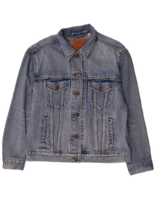 LEVI'S Veste en Jean Femme UK 14 Bleu Moyen