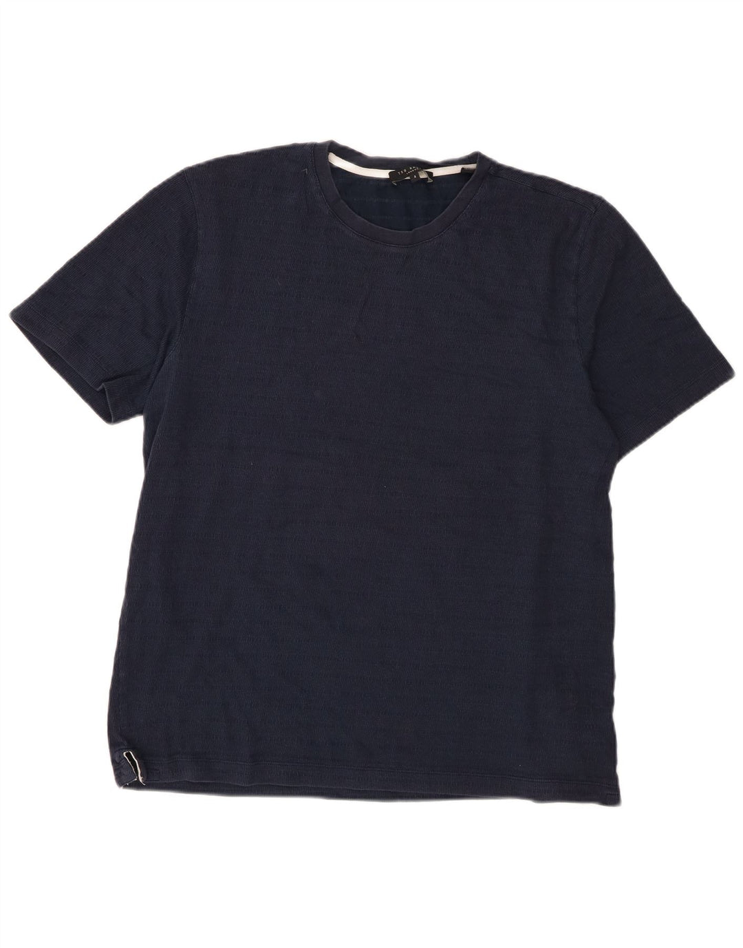 Ted Baker T-Shirt Homme Taille 4 Large Bleu Marine Coton