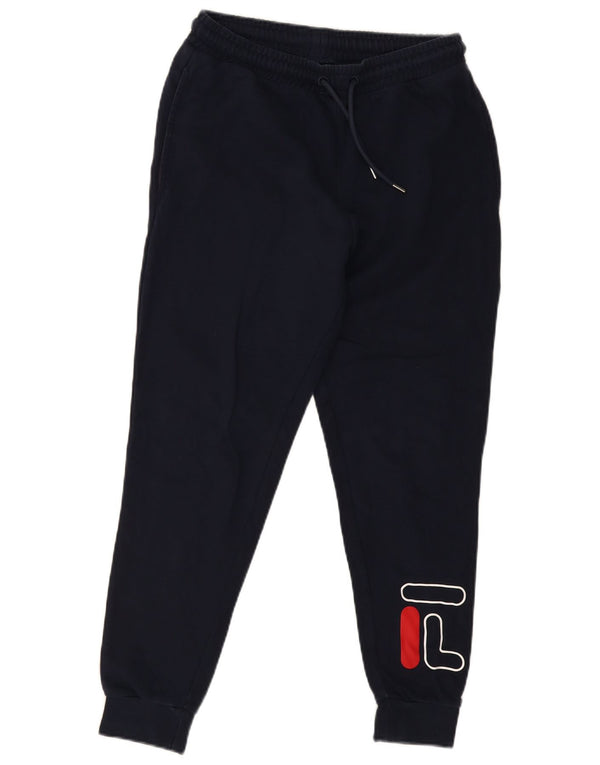 Fila Pantalon de survêtement graphique pour homme, petit, bleu marine