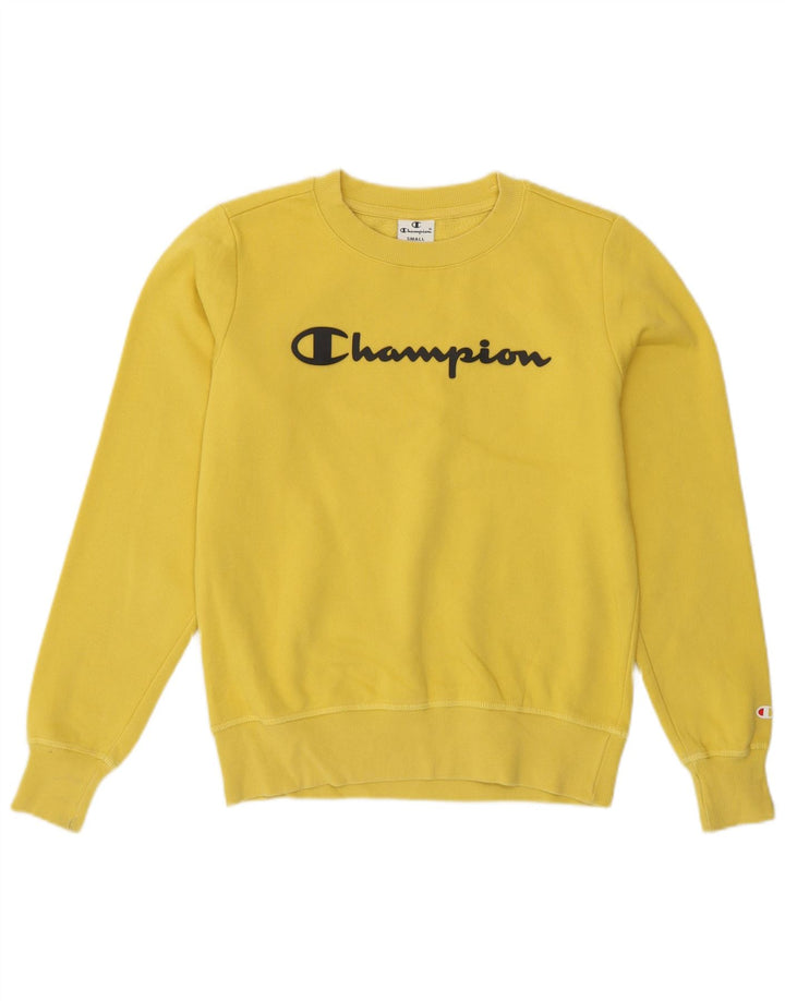 Champion Sweat-shirt graphique pour femme UK 8 Small Jaune