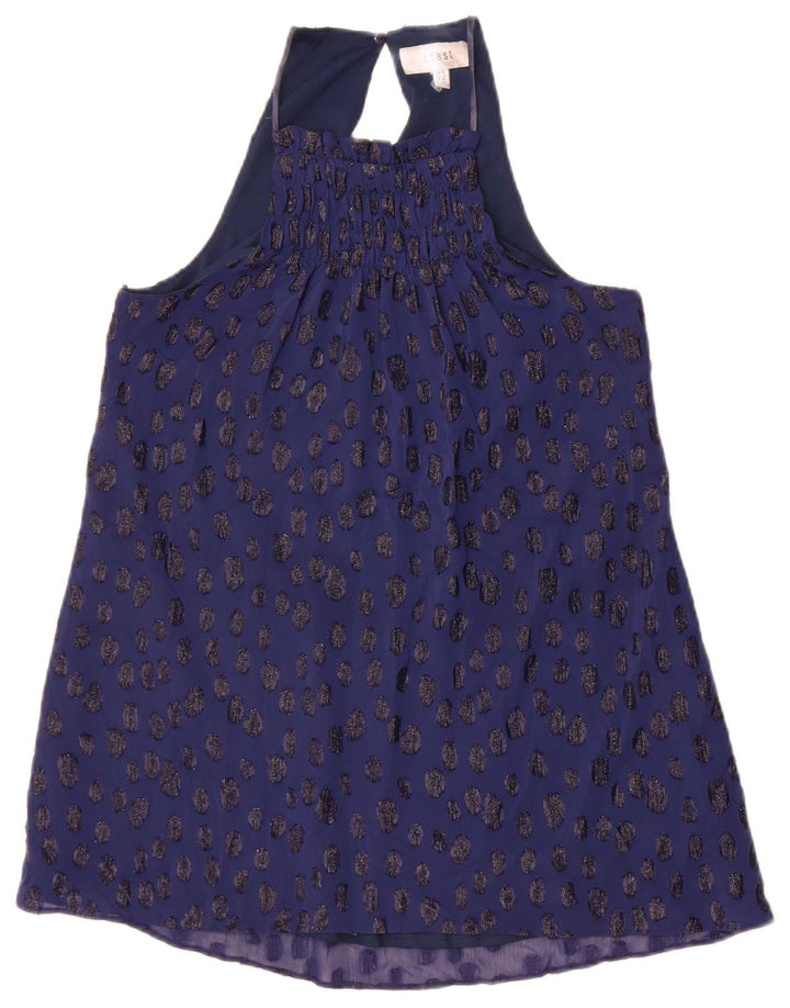Coast Haut dos nu pour femme UK 10 Petit Bleu marine à pois