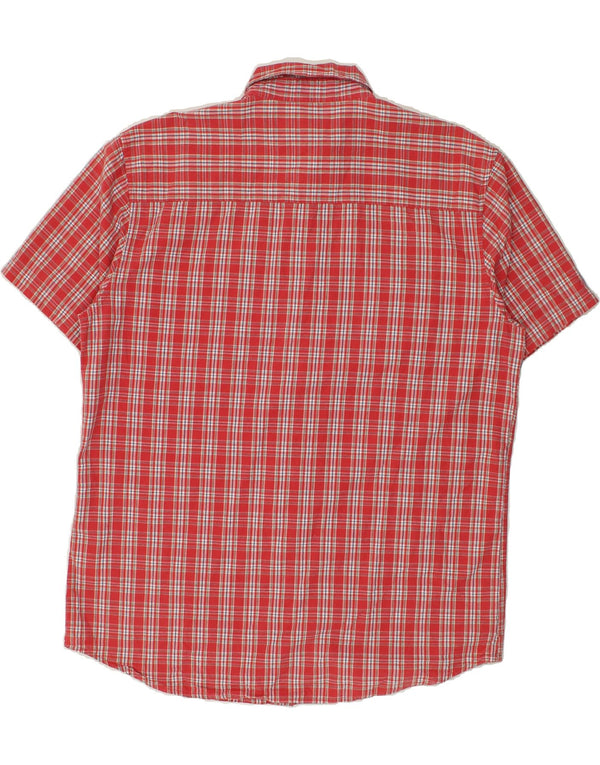 WRANGLER Chemise à manches courtes pour homme 2XL en coton à carreaux rouges