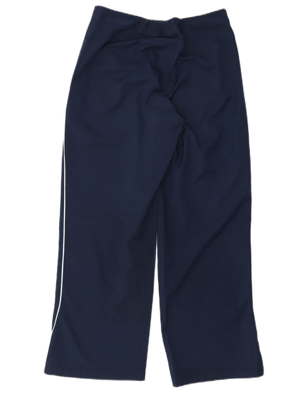 Adidas Pantalon décontracté à jambe large pour femme UK 12 Medium W28 L27 Bleu marine