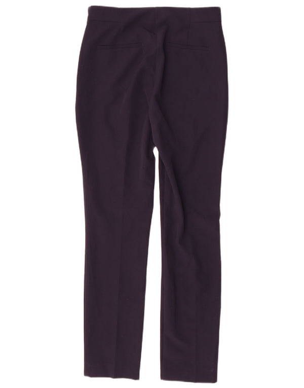 Zara Pantalon Chino Slim Femme Moyen W28 L28 Bleu Marine Polyester