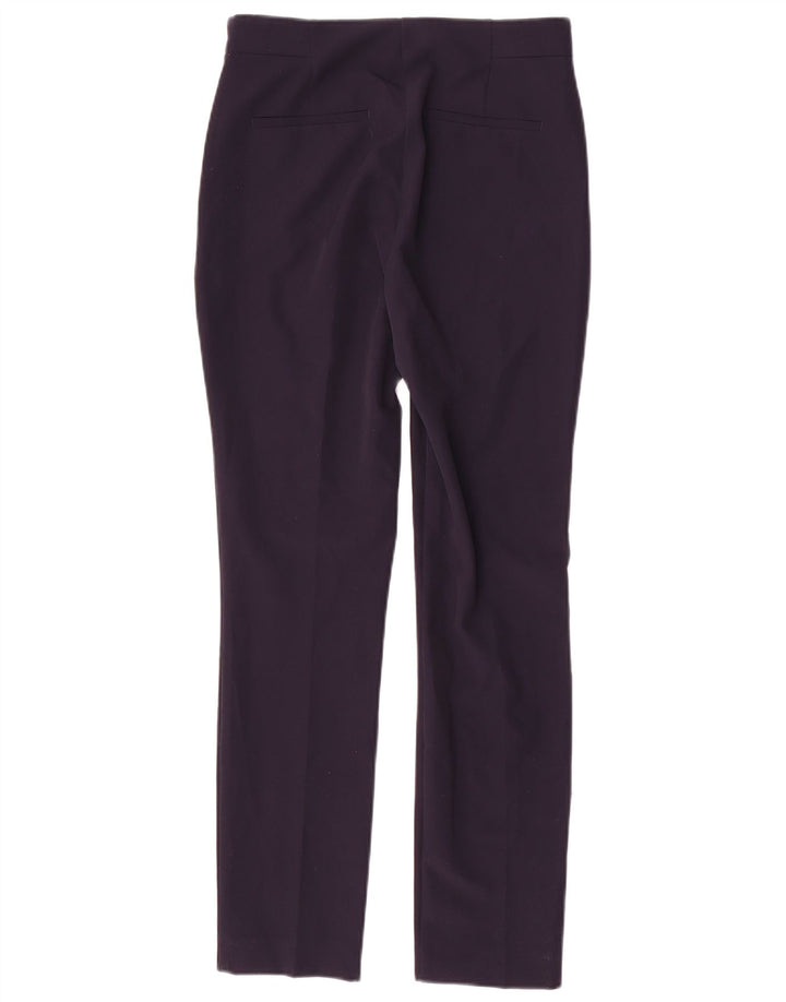 Zara Pantalon Chino Slim Femme Moyen W28 L28 Bleu Marine Polyester