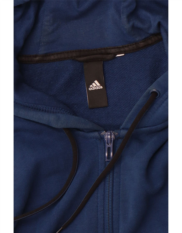 ADIDAS Sweat à Capuche Graphique Zippé Homme Bleu Moyen