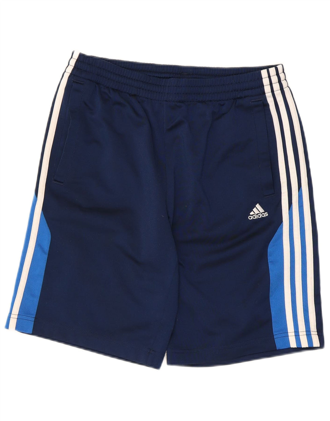 Adidas Short de Sport Garçon 15-16 Ans Bleu Marine Colorblock Polyester