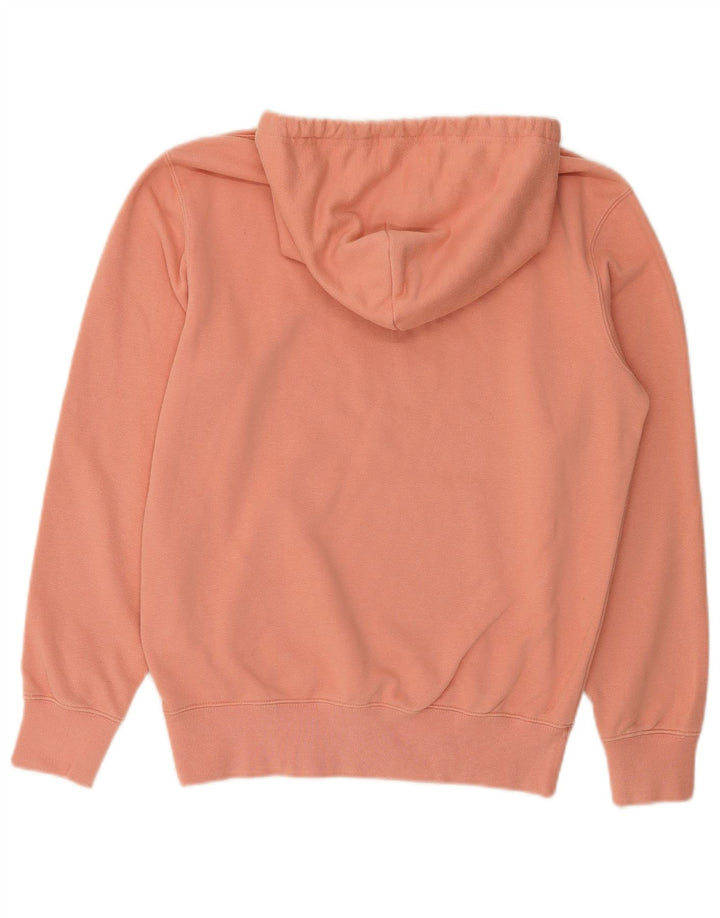 CHAMPION Mens Hoodie Jumper Small Orange Cotton